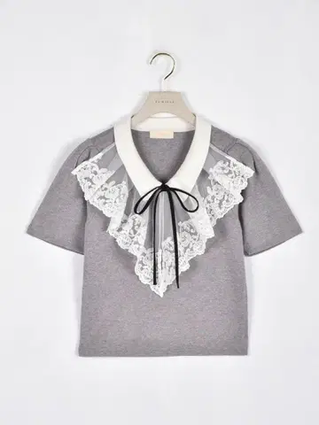 An MILLE 레이스 스칼라 프릴 니트