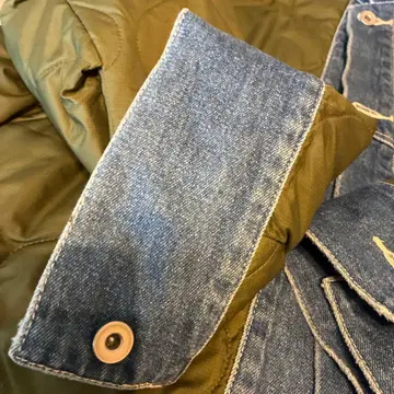 로즈버드 GENE HEAVENS 노카라 퀼팅 자켓