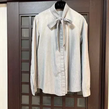 리본 포함 긴팔 블라우스 40/XS