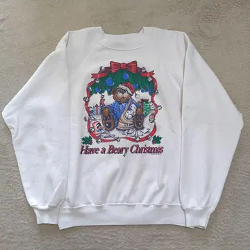 [ 구제 의류 ] 1990년 USA 제조 Hanes 맨투맨 화이트