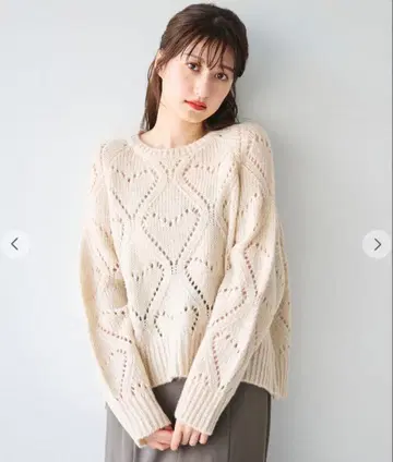 [ COCO DEAL ] 하트 무늬 니트