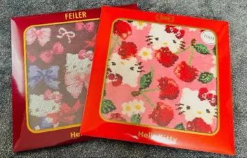 FEILER 헬로키티 손수건 2개 세트