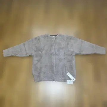 미사용 새상품 미니 샤기 니트 가디건 모카