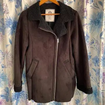 IENA SLB 다크 그레이 무스탕 코트 프리 사이즈