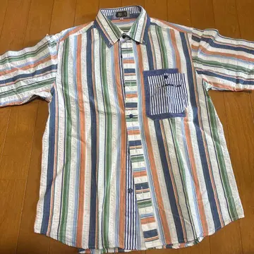 PAGLO 스트라이프 반팔 셔츠 M