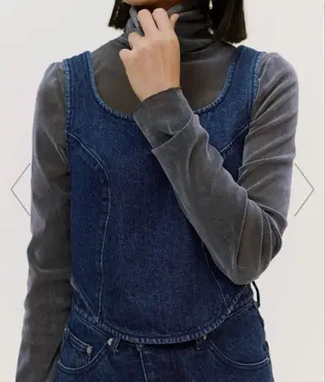 ADAM ET ROPE' 데님 뷔스티에