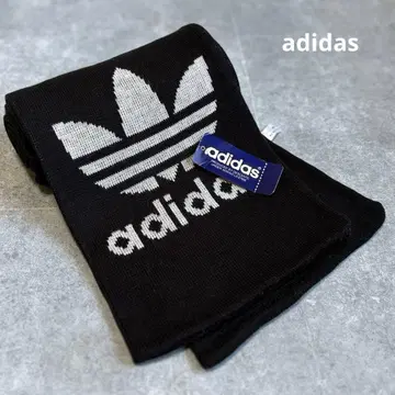 [ 데드스탁 ] 80s 아디다스 데상트 머플러 트레포일 양면