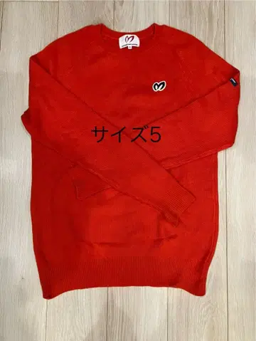 MASTER BUNNY EDITION 빨간색 스웨터 사이즈 5