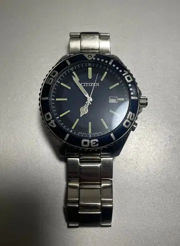 CITIZEN 에코드라이브 블루 블랙