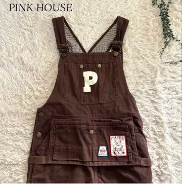 핑크하우스 점퍼 스커트 곰돌이 P 로고