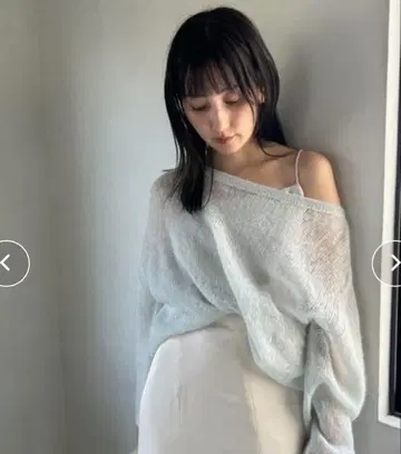 [ SNIDEL ] 시어 모헤어 풀오버