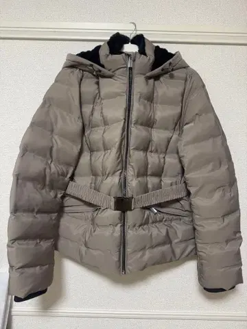 ZARA 그레이 다운 자켓 L 후드 부착