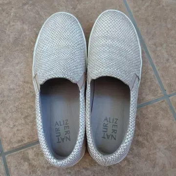 ALIZERYN 라메 믹스 슬립온 24.5cm