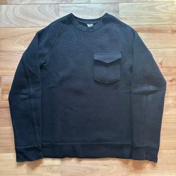 필 메란지 다크 네이비 래글런 니트