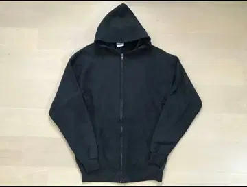 SANTEE 빈티지 블랙 풀 집업 후드티 XL