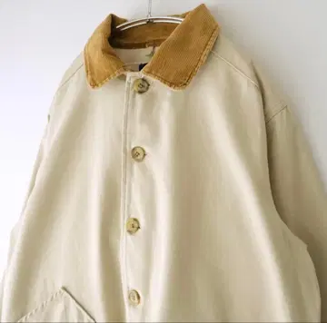 커버올 헌팅 자켓 옷깃 코듀로이