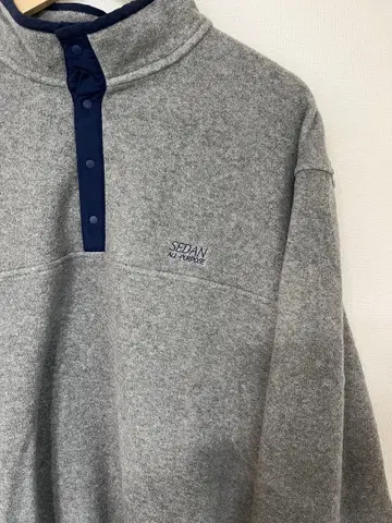 세단 올 파파스 FW23 Fleece Snap Pullover Grey