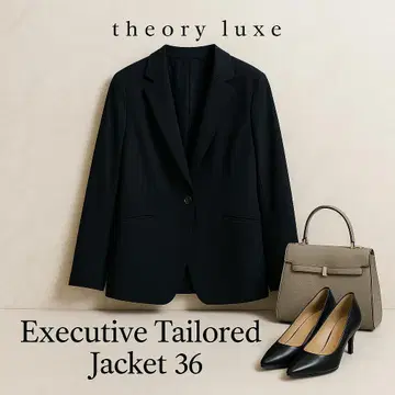 theory luxe EXECUTIVE 테일러드 자켓 블랙 36