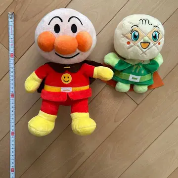 호빵맨 멜론빵나 봉제 인형 세트 손가락 인형