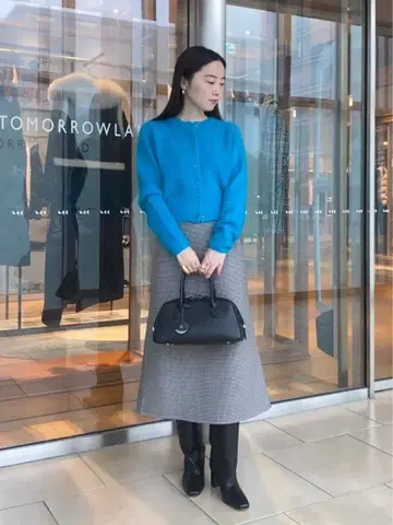 Tomorrowlandcollection 건클럽 체크 머메이드 스커트