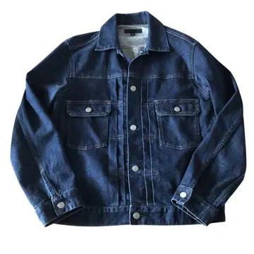 유니클로 세컨드 다크 네이비 데님 자켓 M 사이즈 507xx