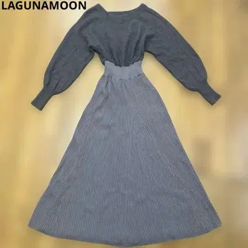 컨디션 최상 LAGUNAMOON 라쿤 플레어 니트 원피스