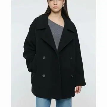 MOUSSY 더블 브레스티드 미드 코트 사이즈 1