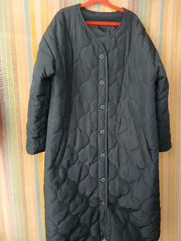 74 시마무라 퀼트 다운 롱 코트