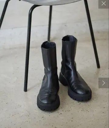 Whim Gazette [ THE PAUSE ] 가죽 사이드 고어 부츠