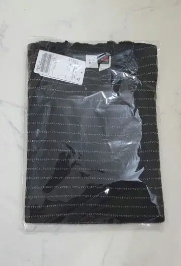 GOOD GRIEF WAFFLE BORDER LONG SLEEVE TOP