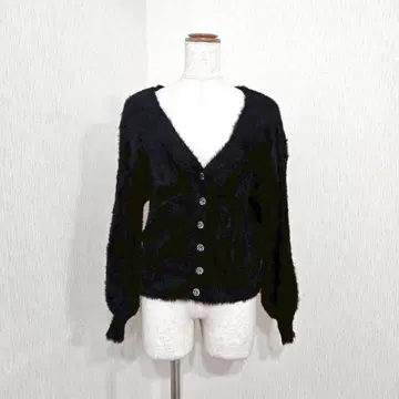 E-world gallery V넥 가디건 복슬복슬