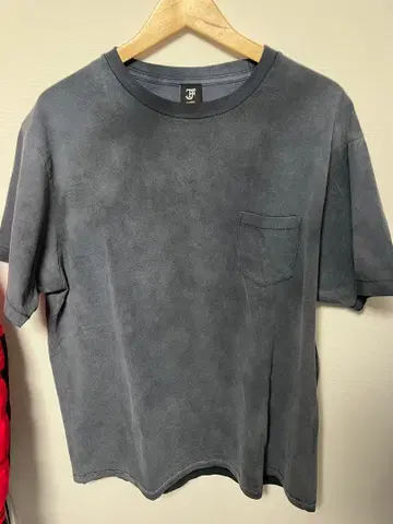 FJ 페이드 다크 그레이 T셔츠 X-LARGE 포켓 부착