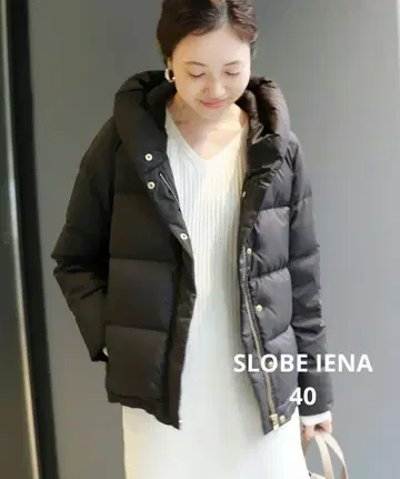 SLOBE IENA 숄 후드 다운 자켓
