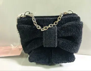 리본 파우치 메니 리본즈 차콜 그레이 라브라리 파우치 사이드 파우치