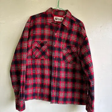 Grizzly 체크 무늬 플란넬 퀼팅 셔츠 자켓