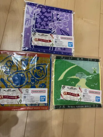 제일복권 Mrs. GREEN APPLE G상 타월 3개