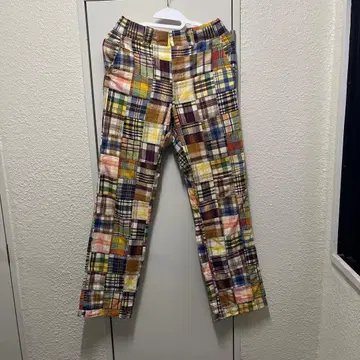 마드라스 체크 팬츠 빈티지 70~80s