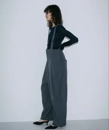 HANNE 서스펜더 트라우저 그레이 살로펫 M 사이즈