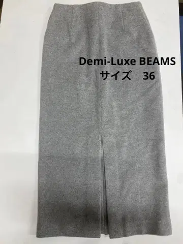 [새상품급] BEAMS 데밀크 정가 29,700엔 캐시미어 혼방 스커트