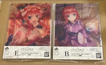 5등분의 신부 아크릴 보드 니노 사츠키 세트