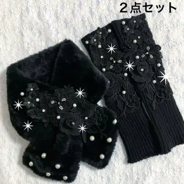 B-167 티펫 암워머 장미 나비 방한 핸드메이드