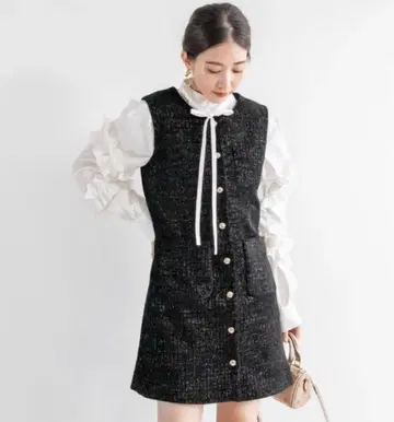 randa 트위드 라이크 미니 원피스