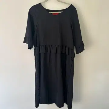 somari 블랙 프릴 원피스