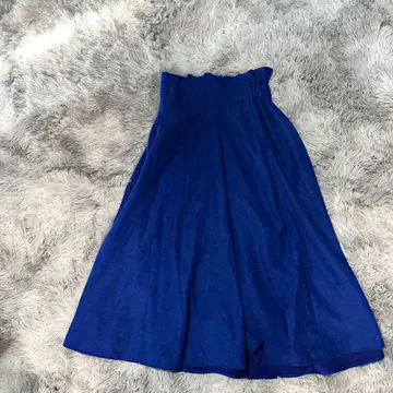 BouJeloud 플레어 스커트 파랑 38