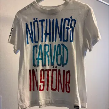 RIDES NOTHING'S CARVED IN STONE 티셔츠 S