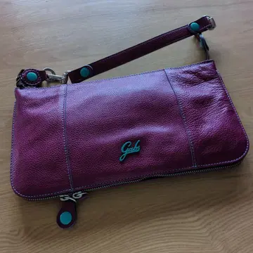 Gab 버건디 가죽 숄더백