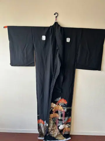 [ 미재단 ] 블랙 전동 예복 기모노 실크 100%