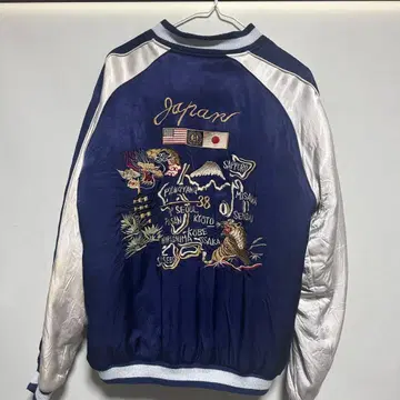 휴스턴 자수 디자인 스카잔 네이비 실버