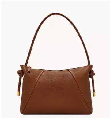 FOSSIL 브라운 가죽 숄더백