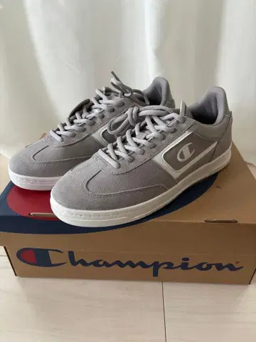 새상품 Champion 스웨이드 그레이 스니커즈 26.0cm